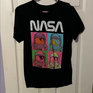 Kids Black Graphic T-Shirt